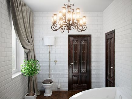 Interiorul o baie mică cu WC 83 fotografie idei de design