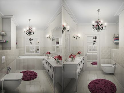 Interiorul o baie mică cu WC 83 fotografie idei de design