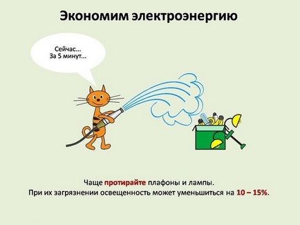 Cum de a economisi energie la reguli simple de acasă (becurile incandescente convenționale) Cum de a economisi energie la reguli simple de acasă