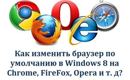 Cum se schimbă browser-ul implicit în Windows 8 pe Chrome, Firefox, Opera, etc.