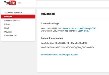 Cum de a schimba canalul pe link-ul youtube