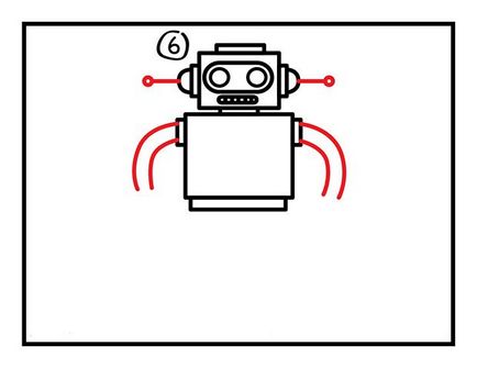 Cum de a desena un pas cu pas de robot