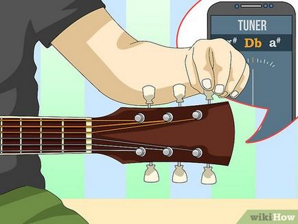 Cum să tune tonul chitara la podea de mai jos