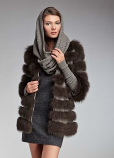 Cum de a purta o esarfa sub o haină de blană sfaturi de moda stilist!