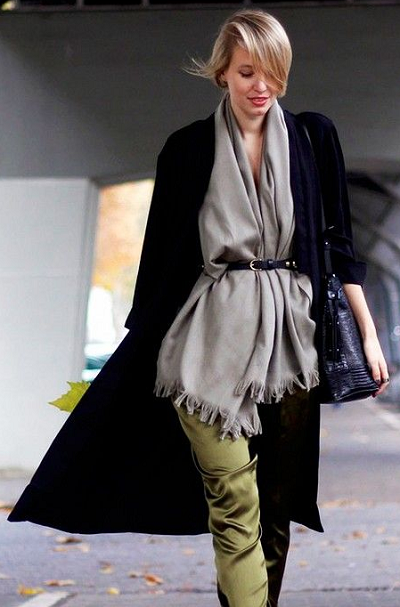 Cum de a purta o esarfa sub o haină de blană sfaturi de moda stilist!