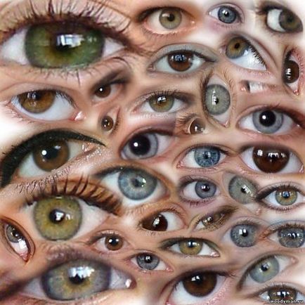 Ce culoare au ochii persoanei, toate opțiunile din fotografie