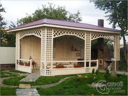 Cum de a construi o pergola cu mâinile lor - sfaturi de construcții foișoare (foto)