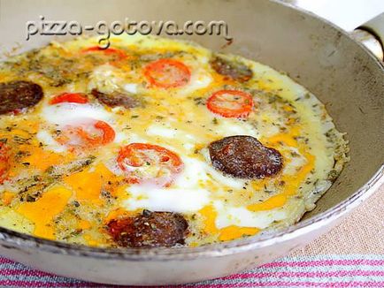Cum de a găti o omletă cu roșii și cârnați - o rețetă cu fotografie (tomate) Cum de a găti o omletă cu roșii și cârnați - o rețetă cu o fotografie