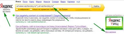 Cum să verificați site-ul de indexare și pagini în Yandex și Google