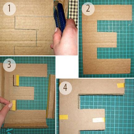 Cum de a face o scrisoare pentru o sedinta foto pentru nunta din carton, material textil, spuma (foto)