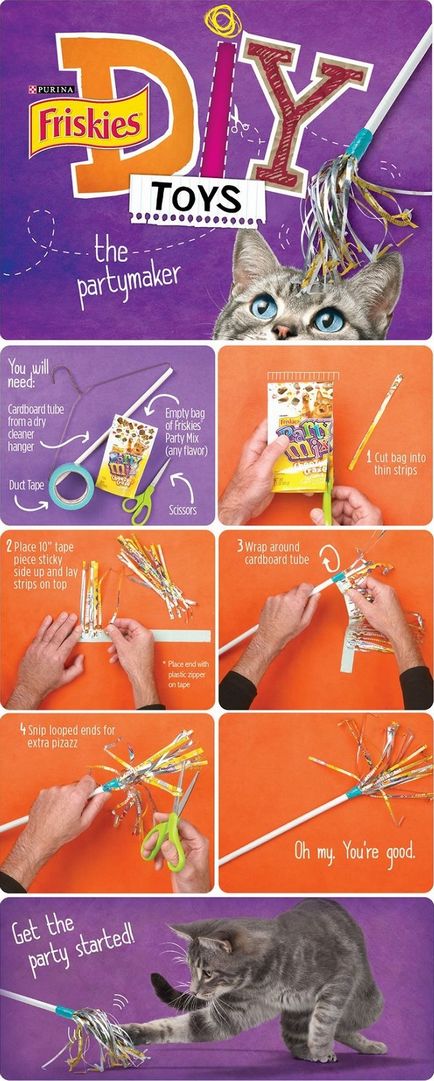 Cum sa faci o jucărie pentru un pisoi cu propriile sale mâini (foto)