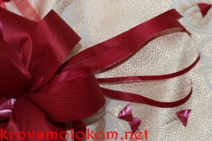 Cum sa faci o (cravată) arcul cadou (arcuri) din benzile cu propriile lor mâini pentru darul
