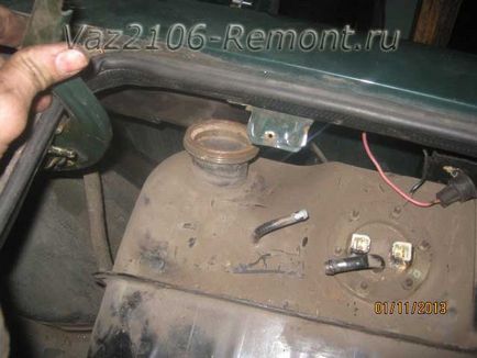 Scoaterea reparații Rezervor de combustibil VAZ-2106