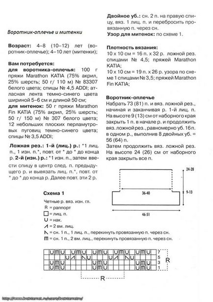 Cum se leagă la schema de spițe fete pieptar de cămașă