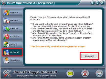 Cum să eliminați DirectX pe Windows XP vista 7 8