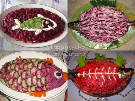 Cum de a decora un hering salată sub o haină de blană