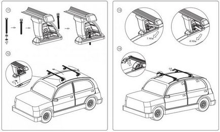 Cum se instalează de bare transversale a recomandărilor de caroserie de tipul de selecție și de instalare