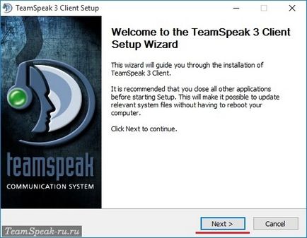 Ca set TeamSpeak 3 Rusă (rusă) Cum se instalează TeamSpeak 3 în limba rusă