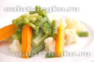 Cum de a găti legume pentru salate