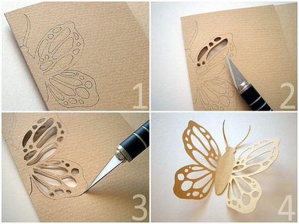 Cum să taie un ghid de hârtie fluture, șabloane diagramă și șablon, tutoriale video