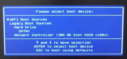 Cum de a intra în BIOS-ul și pentru a boota de la o unitate flash, în timpul săptămânii de sprijin