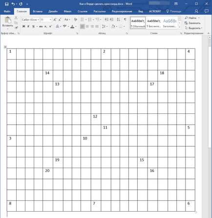 Cum sa faci Word Crossword