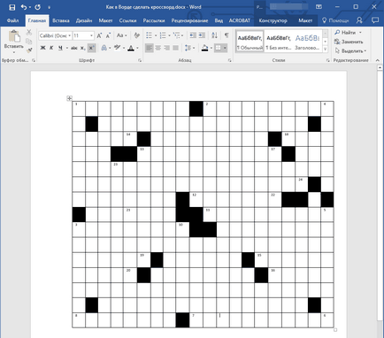 Cum sa faci Word Crossword