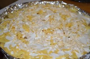 Baked cartofi și ceapă cu brânză (brânză) Cartofi la cuptor cu brânză și ceapă