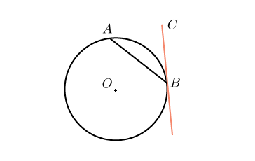 Tangent la circumferința și proprietățile segmentelor tangente
