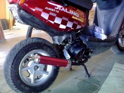China bate, sau tuning scuter chinezesc (Malossi Delta ambreiaj) China bate, sau tuning scuter chinezesc