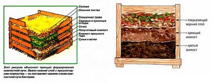 groapă Compost cu opțiunile lor de fabricație mâini movilă cum să facă, fotografie