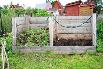 groapă Compost cu opțiunile lor de fabricație mâini movilă cum să facă, fotografie