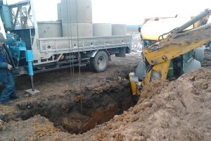 Săpat un tractor bine