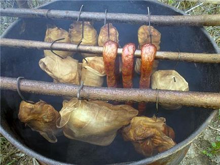 Smokehouse din butoiul cu mâinile pe instrucțiunile de fabricație și diagrame (tobe) Smokehouse din butoiul cu mâinile pe instrucțiunile de fabricație și diagrame