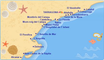 Costa Dorada coasta de aur din Catalonia - Ghid Barcelona TM