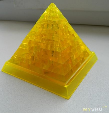 Crystal puzzle 3d „piramidă» c lumina de fundal sau pentru a crește iq