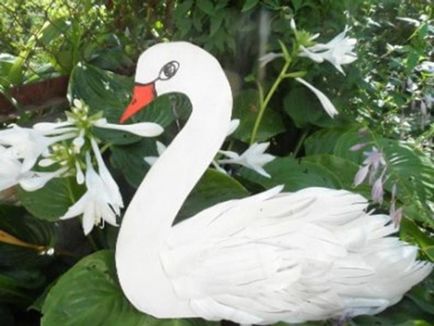 Swan din sticle de plastic cu propriile lor mâini - o clasă de master, modul de a face schema