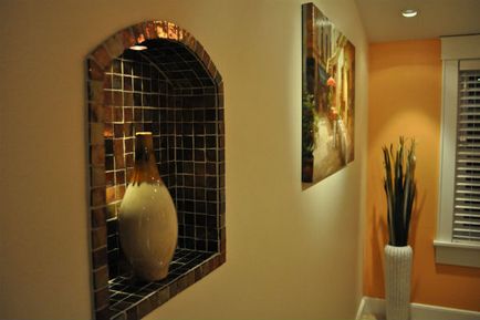 O nișă în perete - accesoriu elegant la modă interior (multe poze)