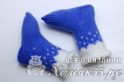 Șosete pentru nou-născut a vorbit - „homyak55“ - totul despre tricotat și de croșetat