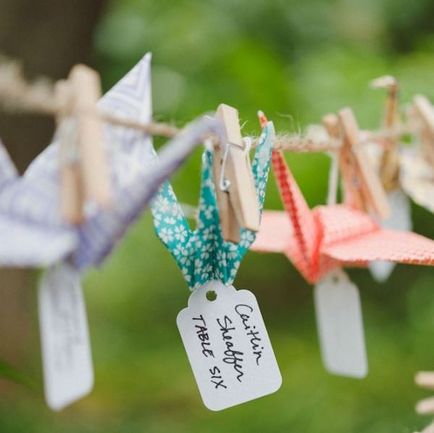 Origami idei pentru decorarea nunta