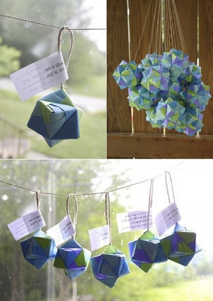 Origami - o modă nunta decor modern - patidekor