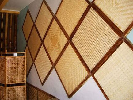 Decorarea pereților de bambus - tendinta in design interior