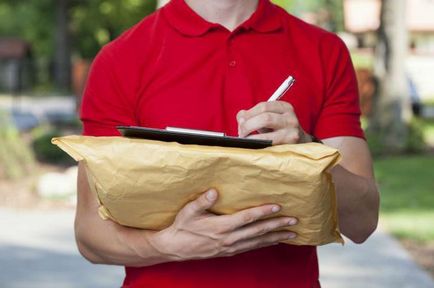 colet poștal sau un pachet și tipurile de diferență de articole