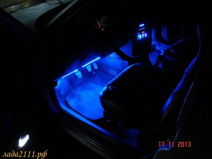 Conducătorul auto de iluminare din spate și pasagerul din față podea 2110