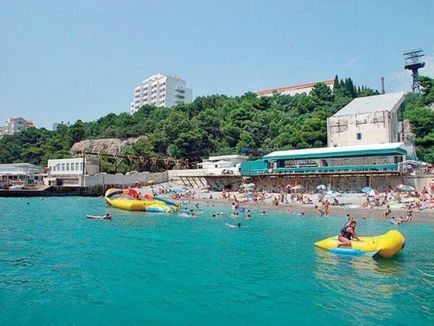decontare Gaspra (Yalta), pe coasta de sud a Crimeei ca o unitate, plaje