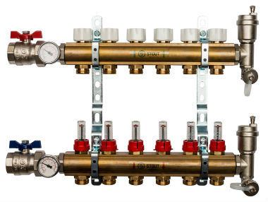 Manifold pentru conectarea circuitului de încălzire acasă
