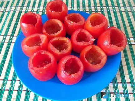tomate Rețetă coapte carne umplute (la cuptor) tomate Rețetă coapte umplute cu carne
