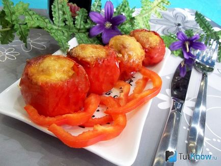 tomate Rețetă coapte umplute cu carne