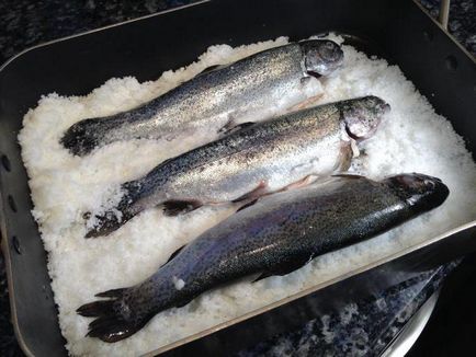 Pește în sare în cuptor
