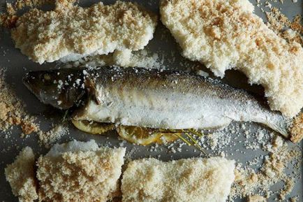Pește în sare în cuptor